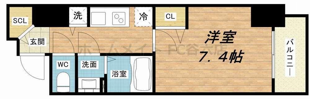 プレサンス南森町ライズの間取り写真