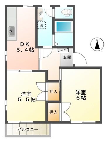 ピュア宮本 3番館の間取り