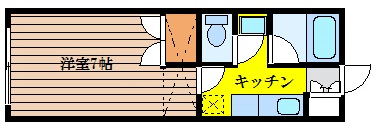 フレンディ中倉の間取り