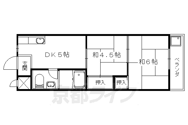 マルシン四ノ宮ハイツの間取り