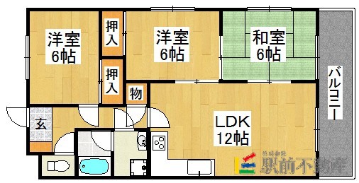 サンパーク広川の間取り