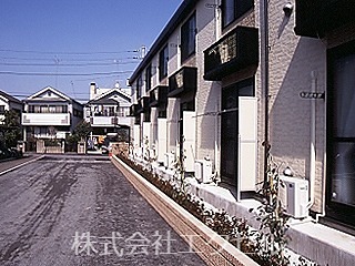 バルコニー　砂利敷きのベランダです