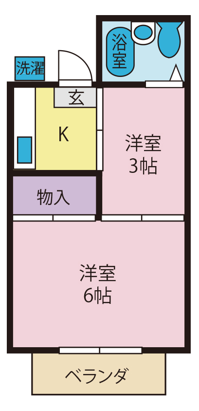 マルイチアパートの間取り