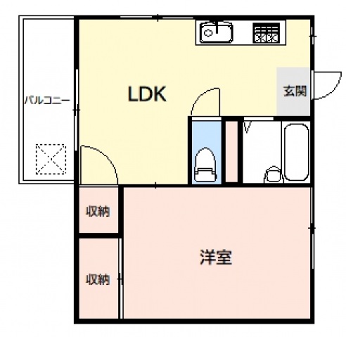 細山コーポの間取り