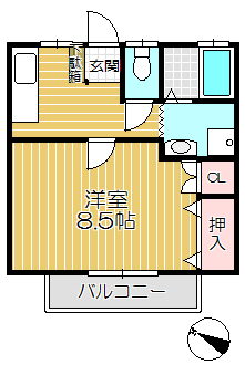 コーポ沼田Ａの間取り