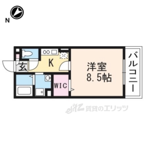 甲賀市水口町京町のアパートの間取り