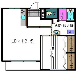 対比地ハイツBBの間取り