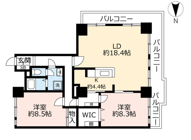 ＵＲアーバニア千代田の間取り