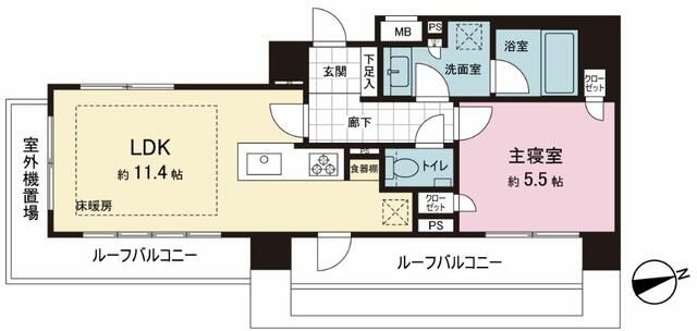 ピアース高田馬場の間取り