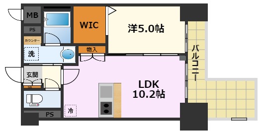 プレサンス丸の内城雅の間取り