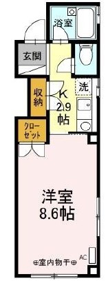 アンソレイユ塩町の間取り