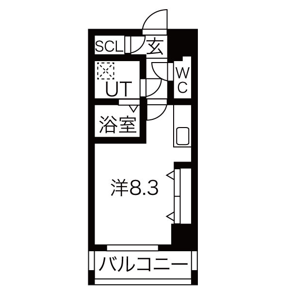 名古屋市東区泉のマンションの間取り