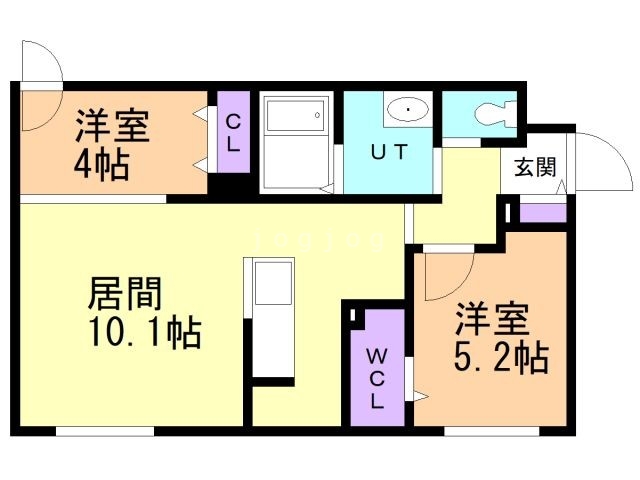 北６西２８新築賃貸ＭＳの間取り