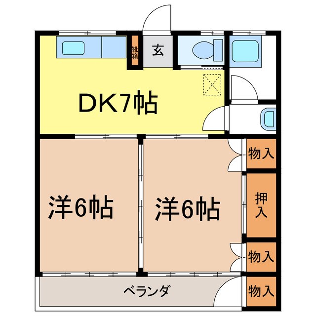 メゾン柳原の間取り