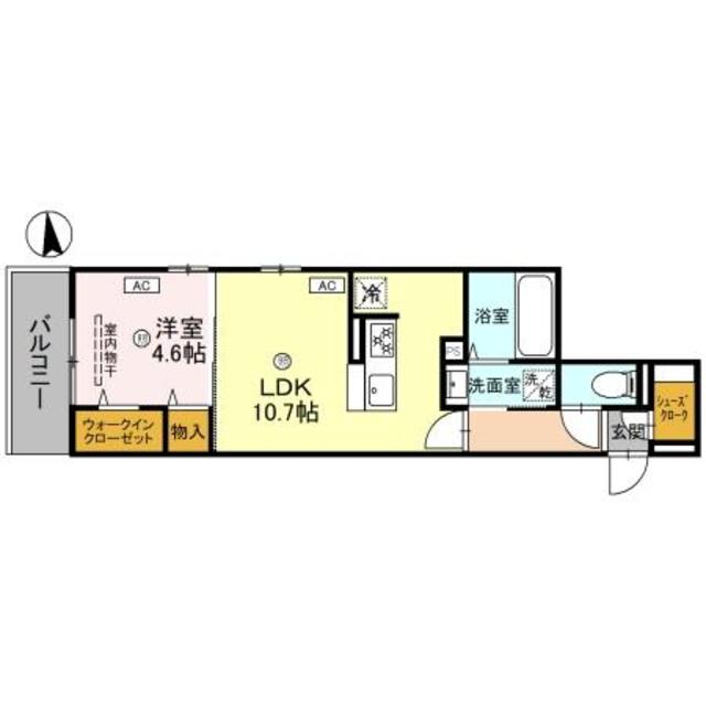 豊中市服部南町のアパートの間取り