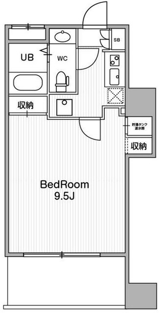 アーバンフラッツ池袋プレミアムの間取り