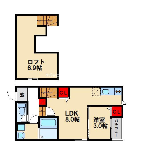 Adelina小郡駅前の間取り