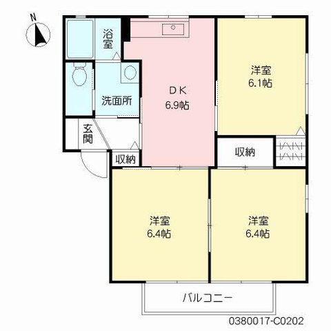 クレストタウンＣの間取り