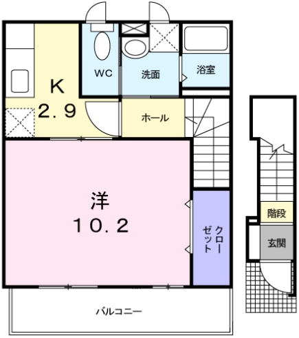 カーサプラシードの間取り