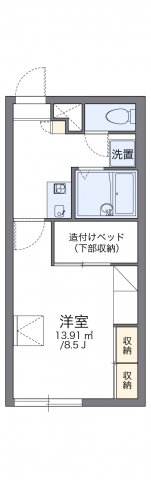 レオパレスビクトワールの間取り