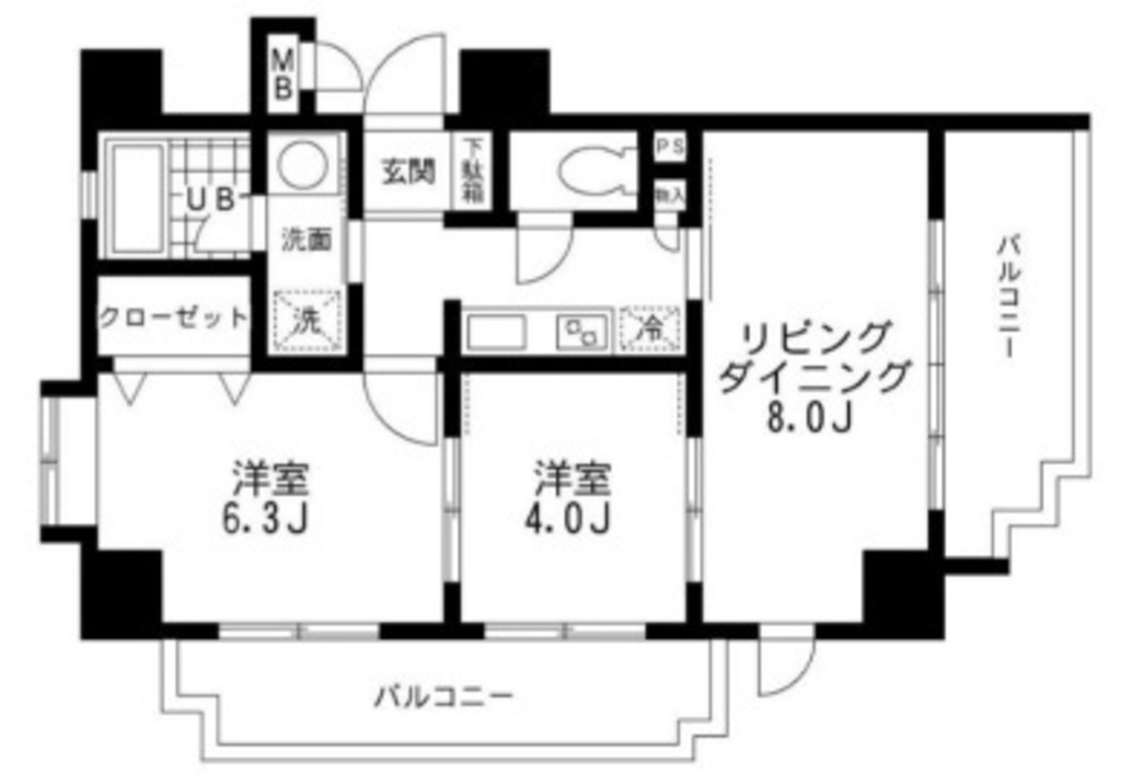 レジディア文京本郷の間取り