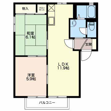 プレシール寿の間取り