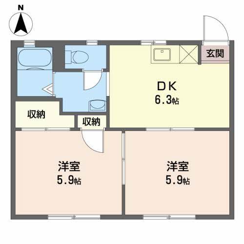 富士市十兵衛のアパートの間取り