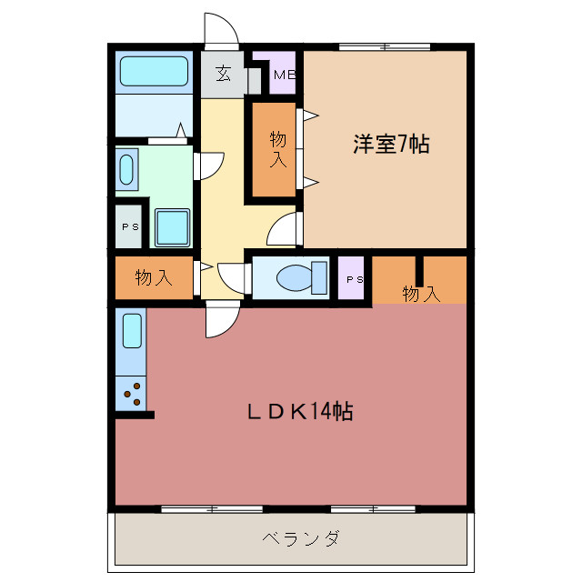 グランドゥール城西の間取り