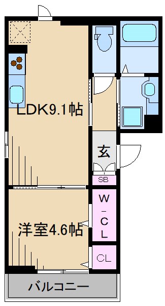 D Paina綱島西の間取り