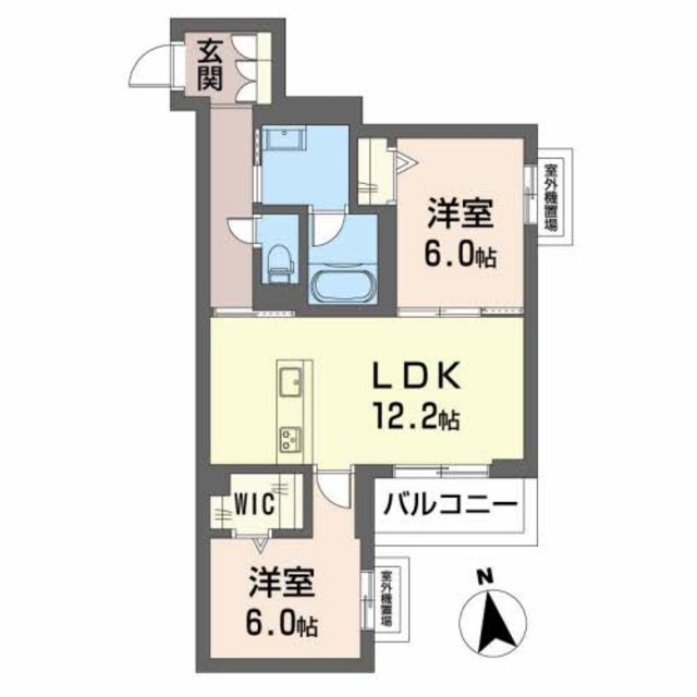 大阪市住吉区杉本のマンションの間取り