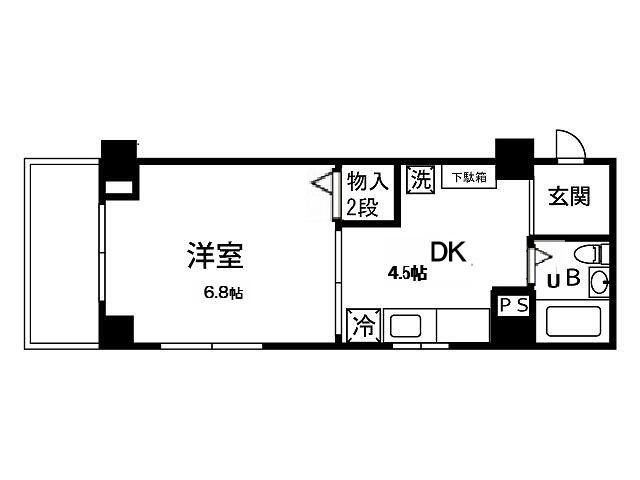 さいたま市浦和区上木崎のマンションの間取り