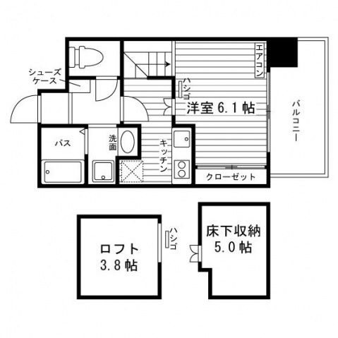 Grand E’terna 北大前２の間取り