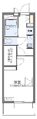 レオパレス香春口の間取り