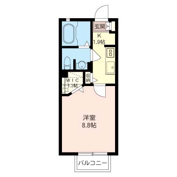 プレディオ毛呂山Ｂ棟の間取り