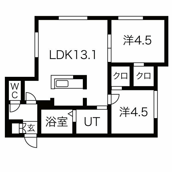 スペチアーレ山鼻の間取り