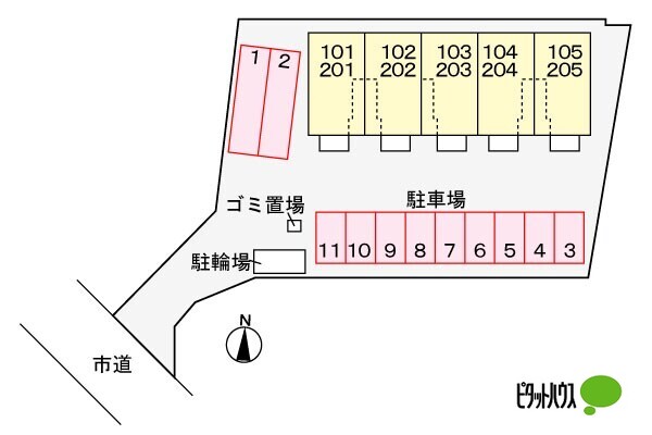 【大津市水明のアパートのその他共有部分】