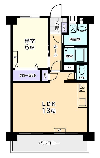 富士マンションの間取り