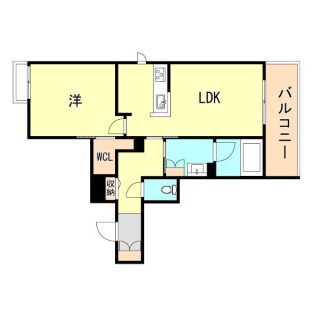 神戸市須磨区離宮西町のマンションの間取り