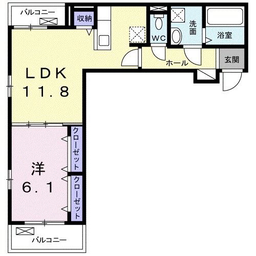 【ウィンクルム田島IIの間取り】