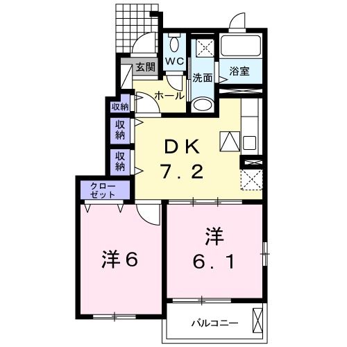 サンヴェルジュIIの間取り