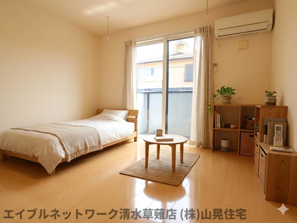 居室・リビング　家具備品はイメージで、実際の物件には含まれません