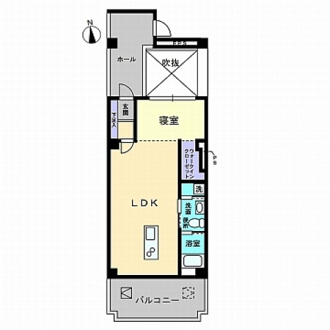 広島市中区中町のマンションの間取り