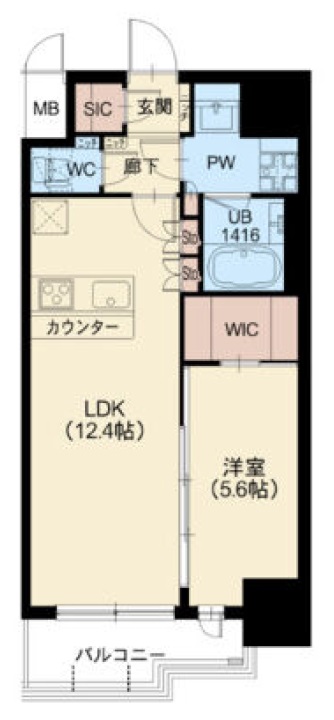 スプランディッド新大阪VIの間取り