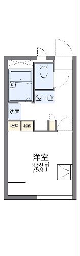 レオパレスアルカディアの間取り