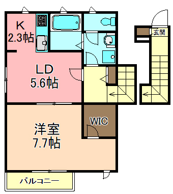 足立区伊興本町のマンションの間取り