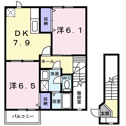 メゾンサンパティークの間取り