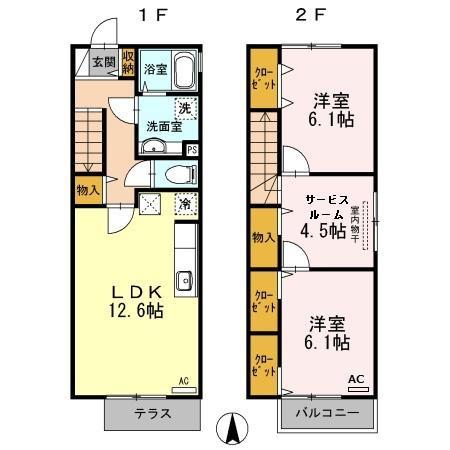 セジュールＮの間取り