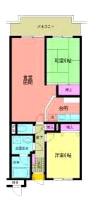 中野区弥生町のマンションの間取り