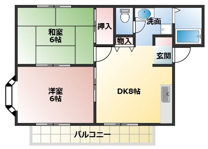 ブランメゾンの間取り