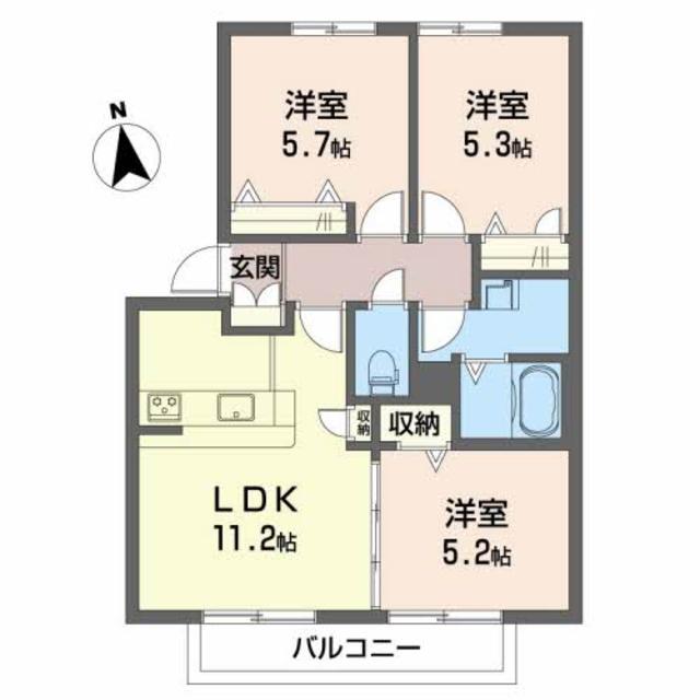 ＦＯＲＥＳＴ　ＨＥＩＭ　誉田の間取り